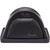 A black Fender The Arch portable guitar work station with textured surface against a white background.