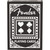 A black deck of playing cards with white symbols and "Fender" logo on a white background.