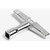 A close-up of a Gibraltar drum key with a T-shaped handle and hexagonal socket end against a white background.