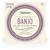 A close-up of D'Addario EJ57 banjo strings packaging with specifications highlighted.