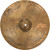 A close-up of a worn Sabian XSR Monarch hi-hat cymbal with "XSR" logo visible.