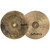 Side-profile view against a white background showing a pair of Sabian Stratus hi-hat cymbals stacked together, highlighting their thin edges, matching bows, and central bells pointing outward.