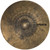 Overhead, top-down view of a circular Sabian Stratus Dry Ride cymbal featuring a heavily hammered, dark, raw bronze finish with the "STRATUS Dry Ride" logo printed in black on the right side.