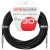 Gator Cableworks Backline Series 30 ft (9.1 m) instrument cable with black coiled cable and straight 1/4-inch connectors, displayed in retail packaging featuring sound performance branding.