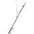 Flute Ornament - Silver