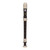 A Yamaha soprano recorder with black and white accents