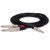 Hosa HMP-010Y Pro Stereo Breakout Cable - 10ft