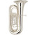 Yamaha YBB-321S Intermediate 4-Valve Tuba with Case - Silver Plated