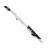 The image shows a Yamaha Venova, which is a wind instrument that combines elements of both the recorder and the saxophone. The instrument has a white body with black keys and a black mouthpiece