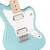 Squier Mini Jazzmaster HH Electric Guitar - Daphne Blue with Maple Fingerboard