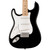 Squier Sonic Stratocaster Left-handed Electric Guitar - Black with Maple Fingerboard