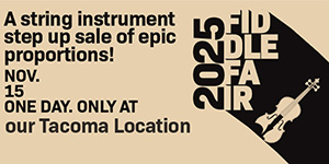 Ted Brown Music's biggest orchestral string instrument sale of the year.
