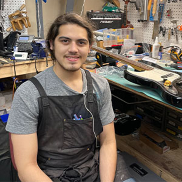 Headshot of Nicolas Ambrosio, a Ted Brown Music Repair Tech