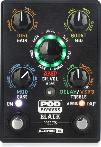 Line 6 POD Express Black - Portable Guitar Amplifier & Multi