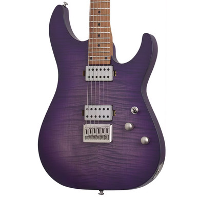 Schecter C-1 Standard Plus Electric Guitar - Transparent Purple