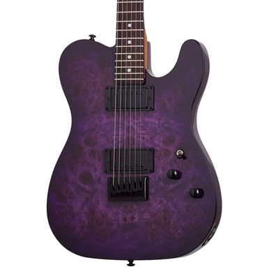 Schecter PT Standard Electric Guitar - Purple Burst Burl - Ted