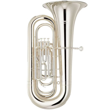 Yamaha YBB-321S Intermediate 4-Valve Tuba with Case - Silver