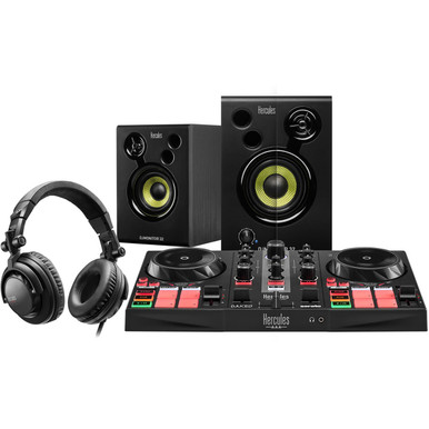 Hercules DJ Learning Kit MK2 with Controller, Speakers, Headphones