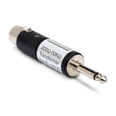 Hosa MIT-435 Female XLR to 1/4-Inch TS Impedance Transformer - Ted