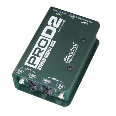 Radial ProD2 2-channel Passive Stereo Instrument Direct Box - Ted