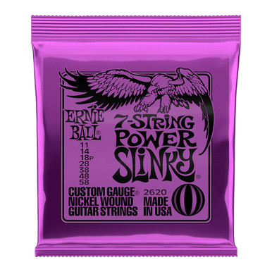 Ernie Ball 2620 Power Slinky Nickel Wound 7-String Electric Guitar