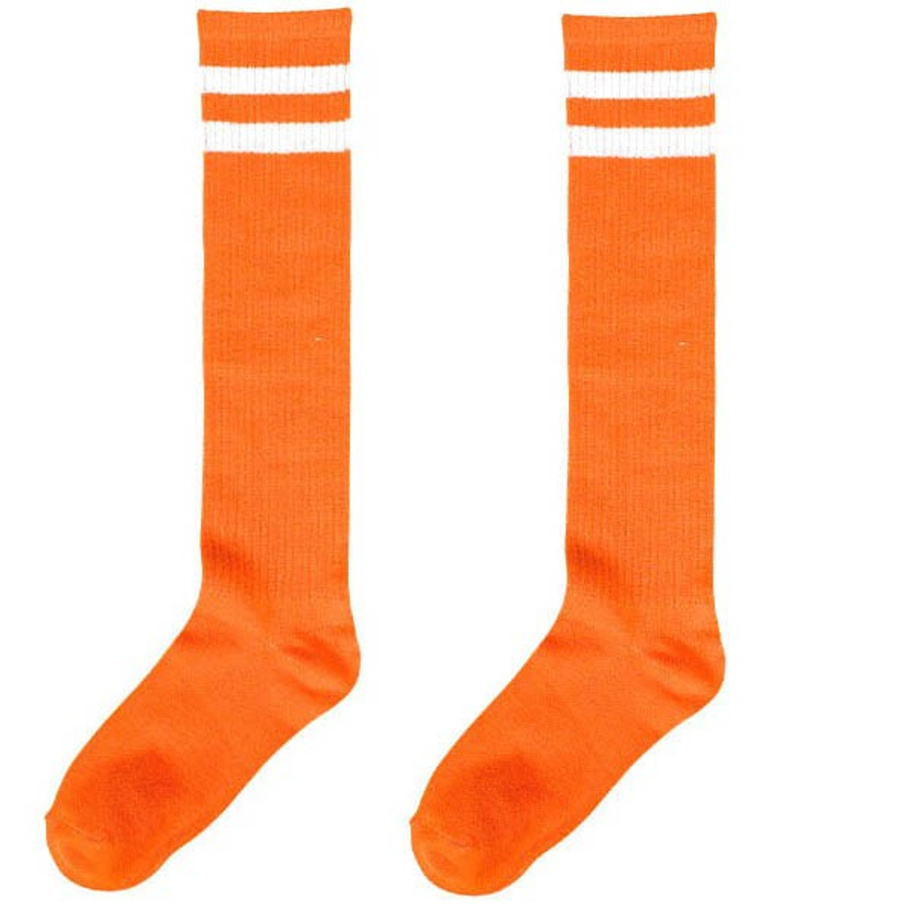 orange knee socks