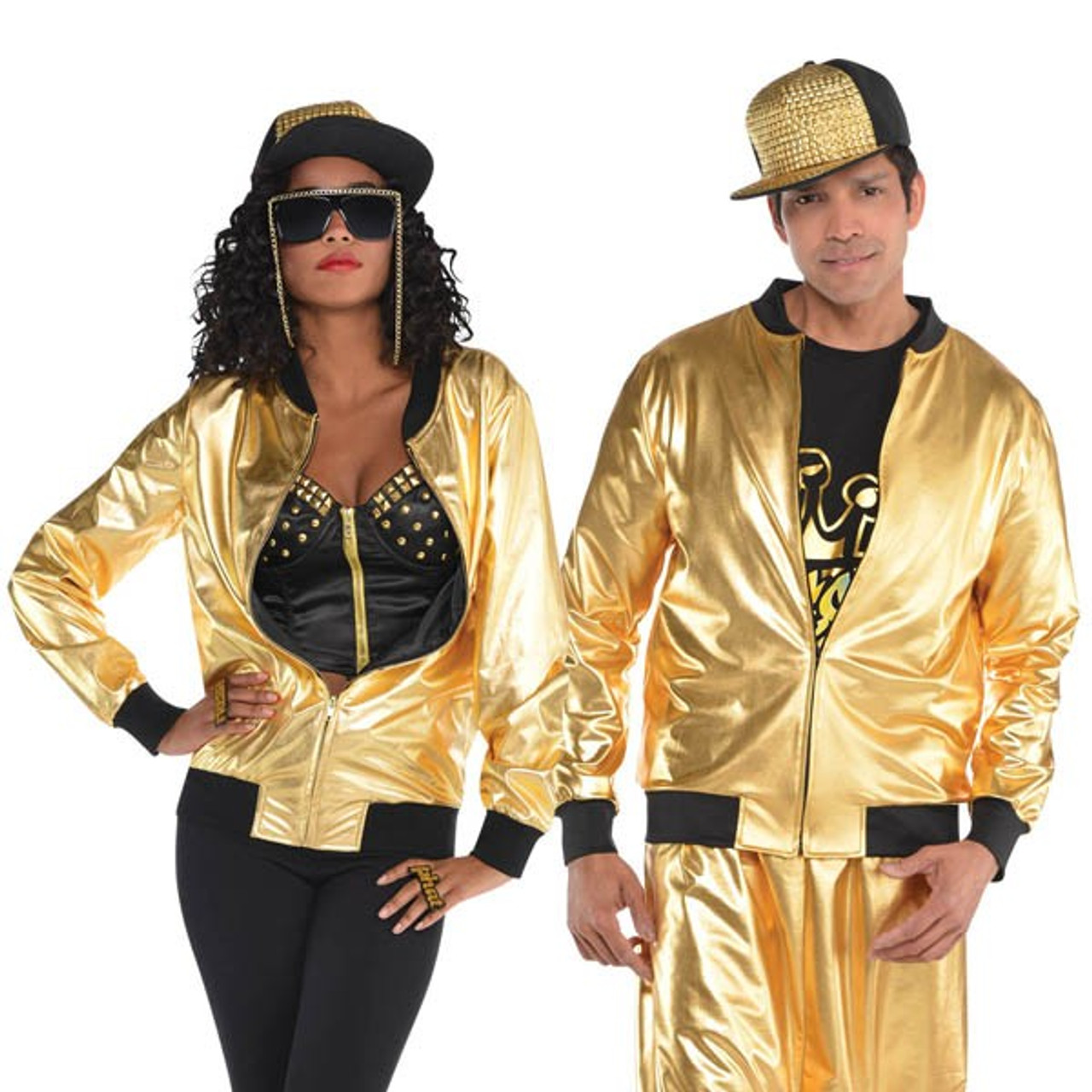 Gold Hip Hop Jacket - Party Time, Inc.