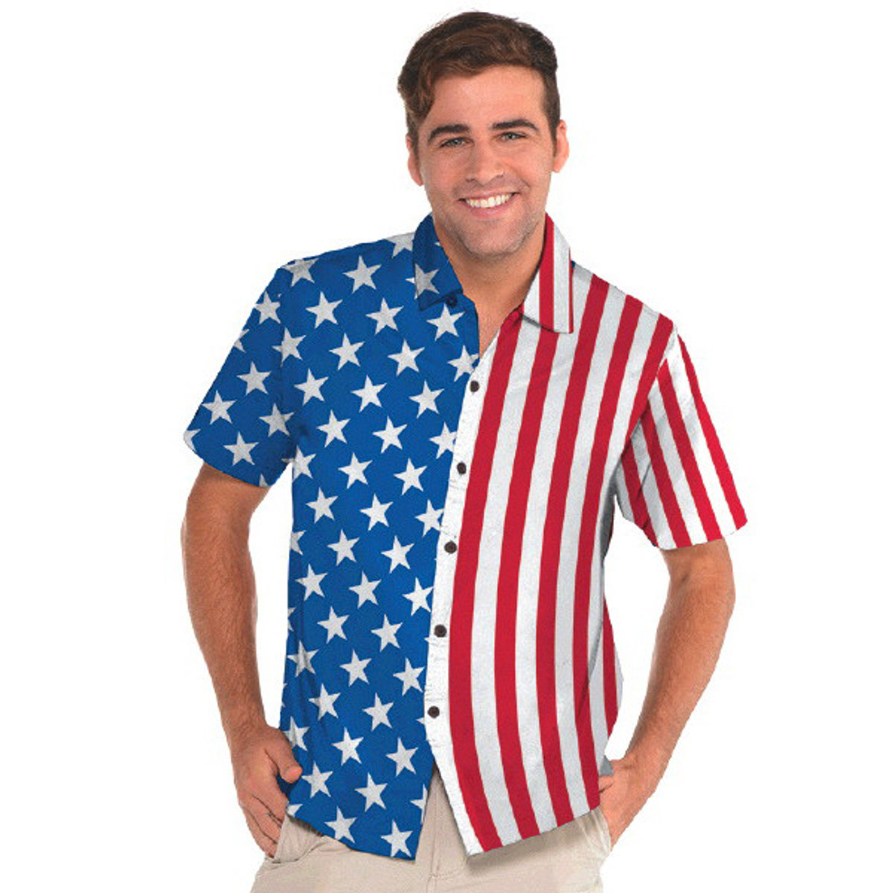 Mens Patriotic Hawaiian Shirt - Party Time, Inc.