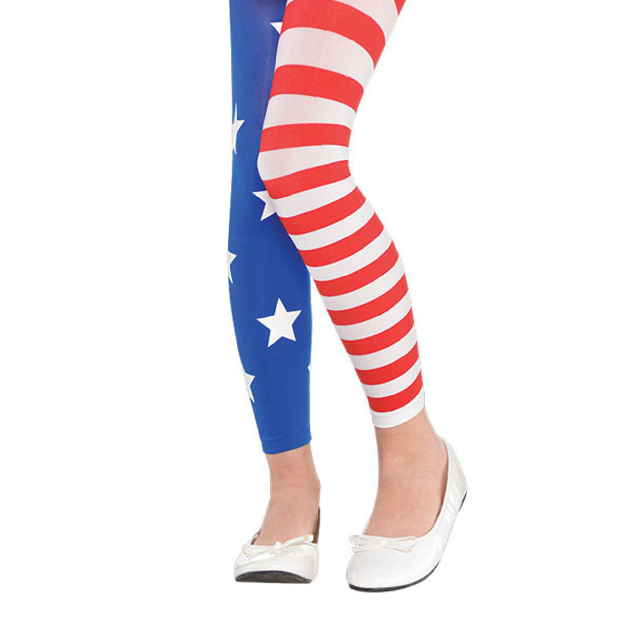 Flowing American Flag Stars Leggings! Red White & Blue Multiple Sizes Super  Soft | eBay