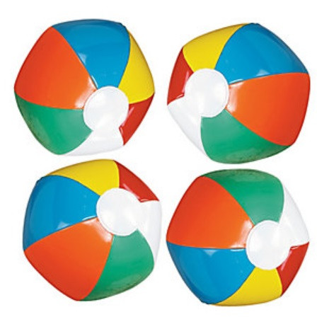 Mega Pack Mini Inflatable Beach Balls - Party Time, Inc.