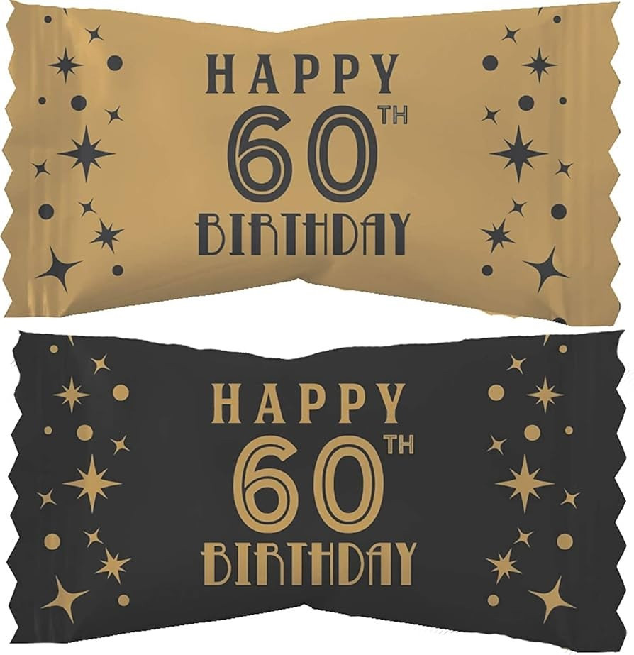 60th Celebration Birthday Party Mints - Party Time, Inc.
