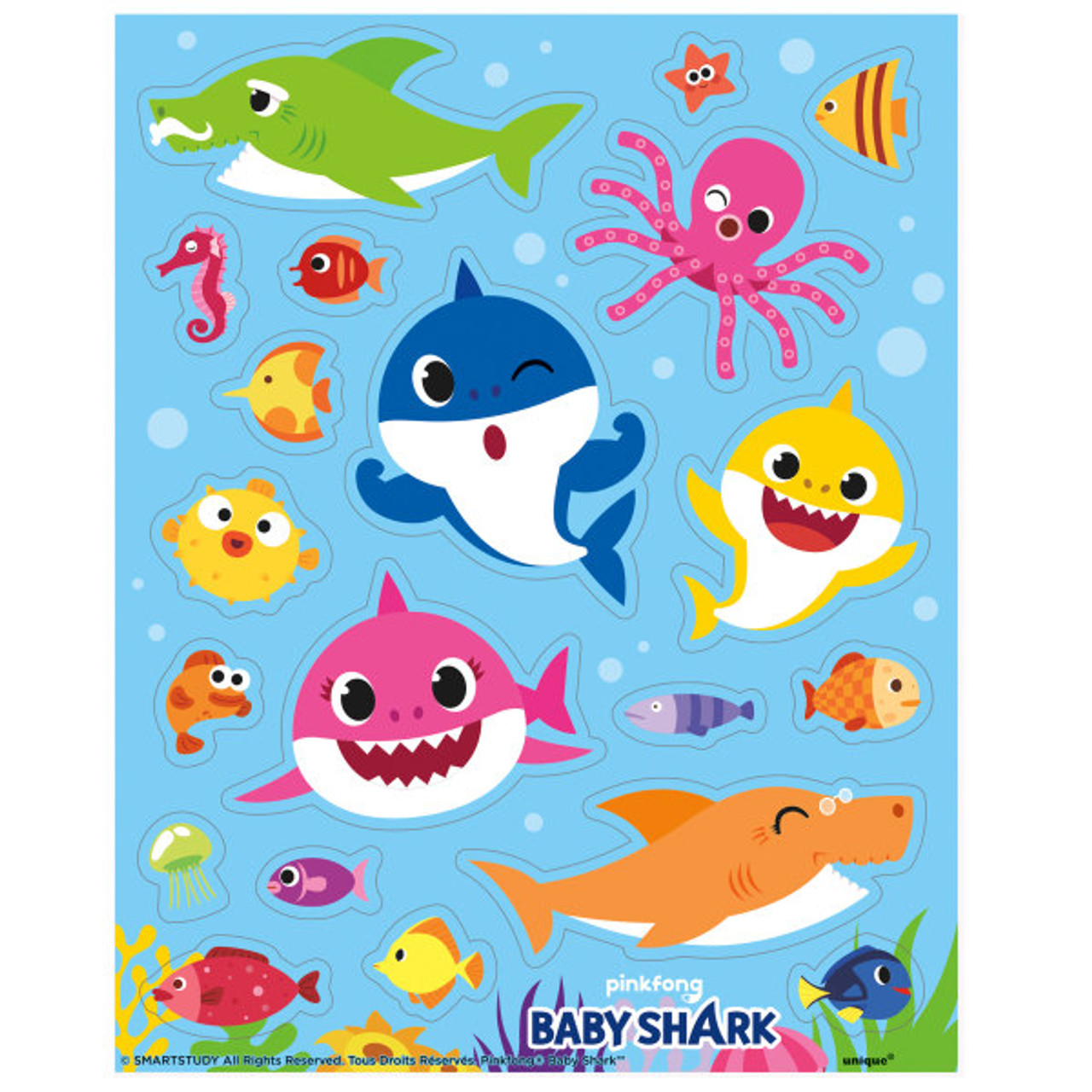 Baby Shark Stickers - Party Time, Inc.