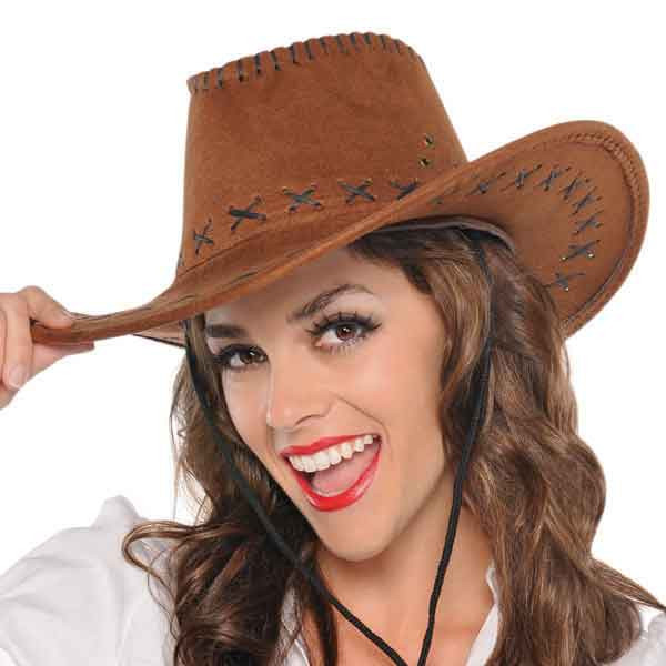 Faux Suede Cowboy Hat - Party Time, Inc.