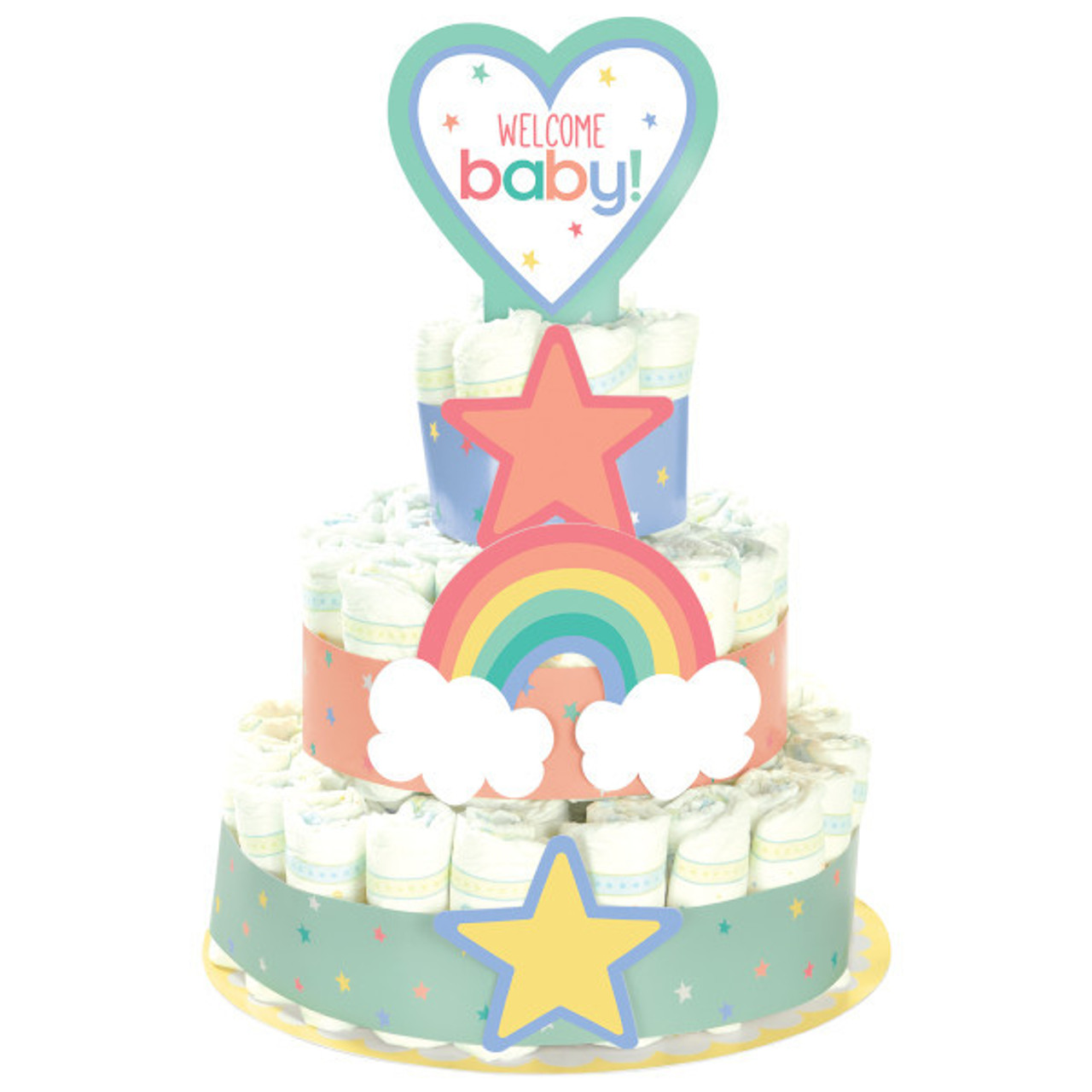 Baby shower deals diaper cake kit