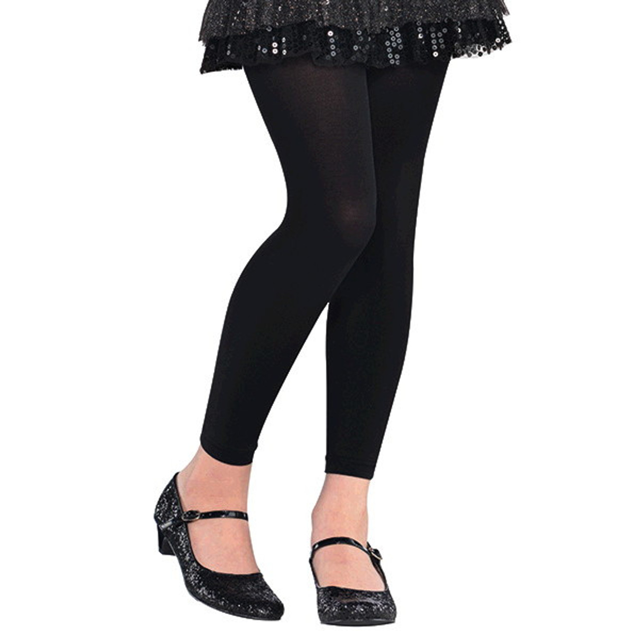 Child's Black Footless Tights - Party Time, Inc.