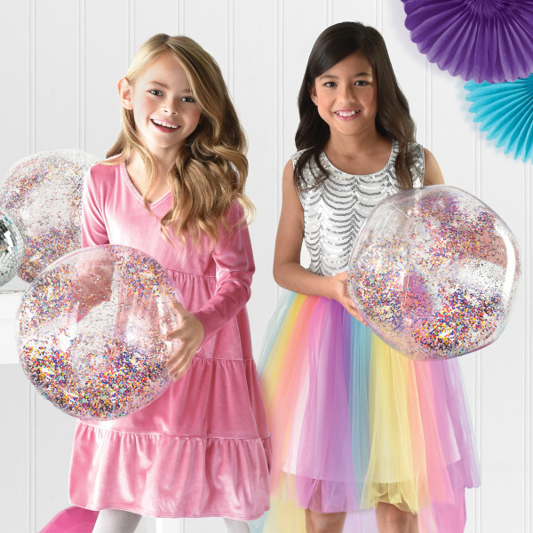 Sparkle Inflatable Glitter Balls - Party Time, Inc.