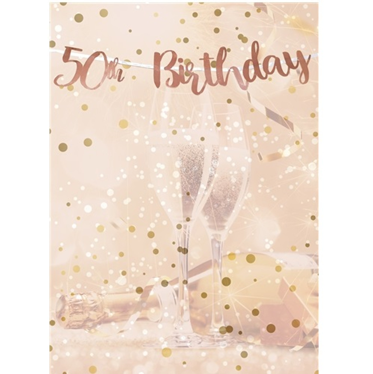 Rose Gold 50th Bday 