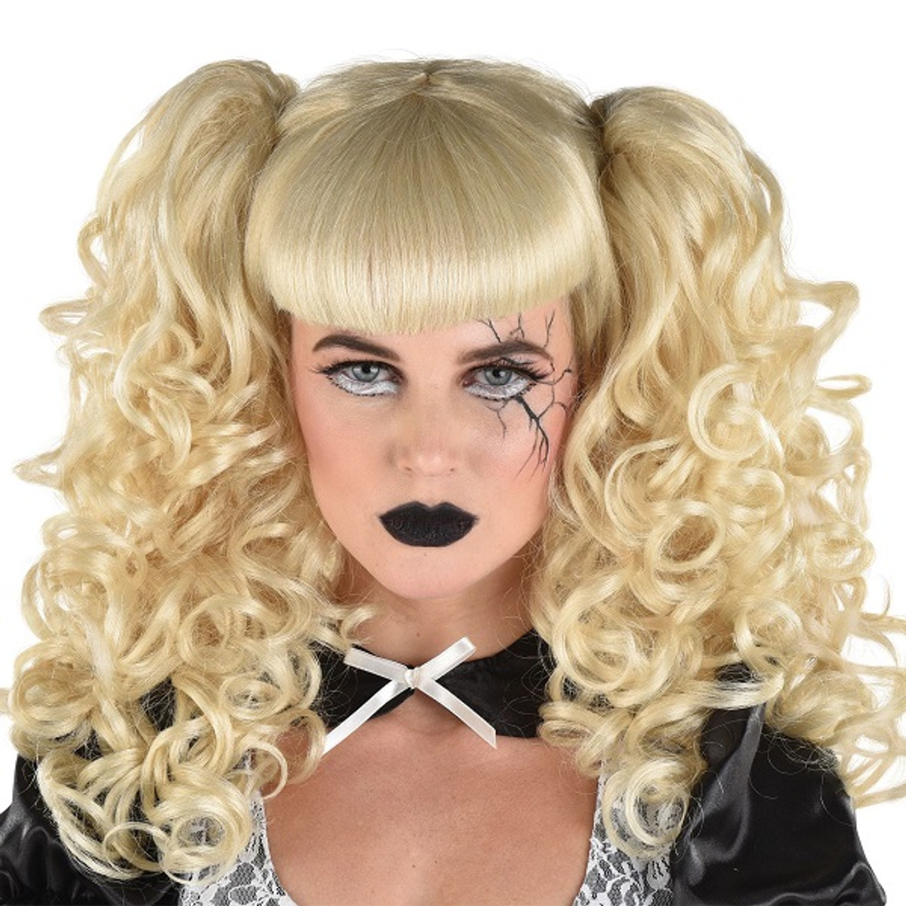 Dark Creepy Doll Wig - Party Time, Inc.