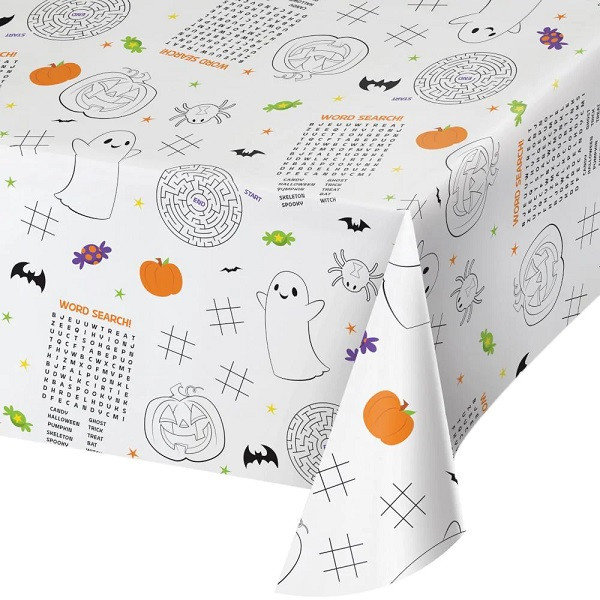Halloween Activity Paper Table Cover Party Time, Inc.