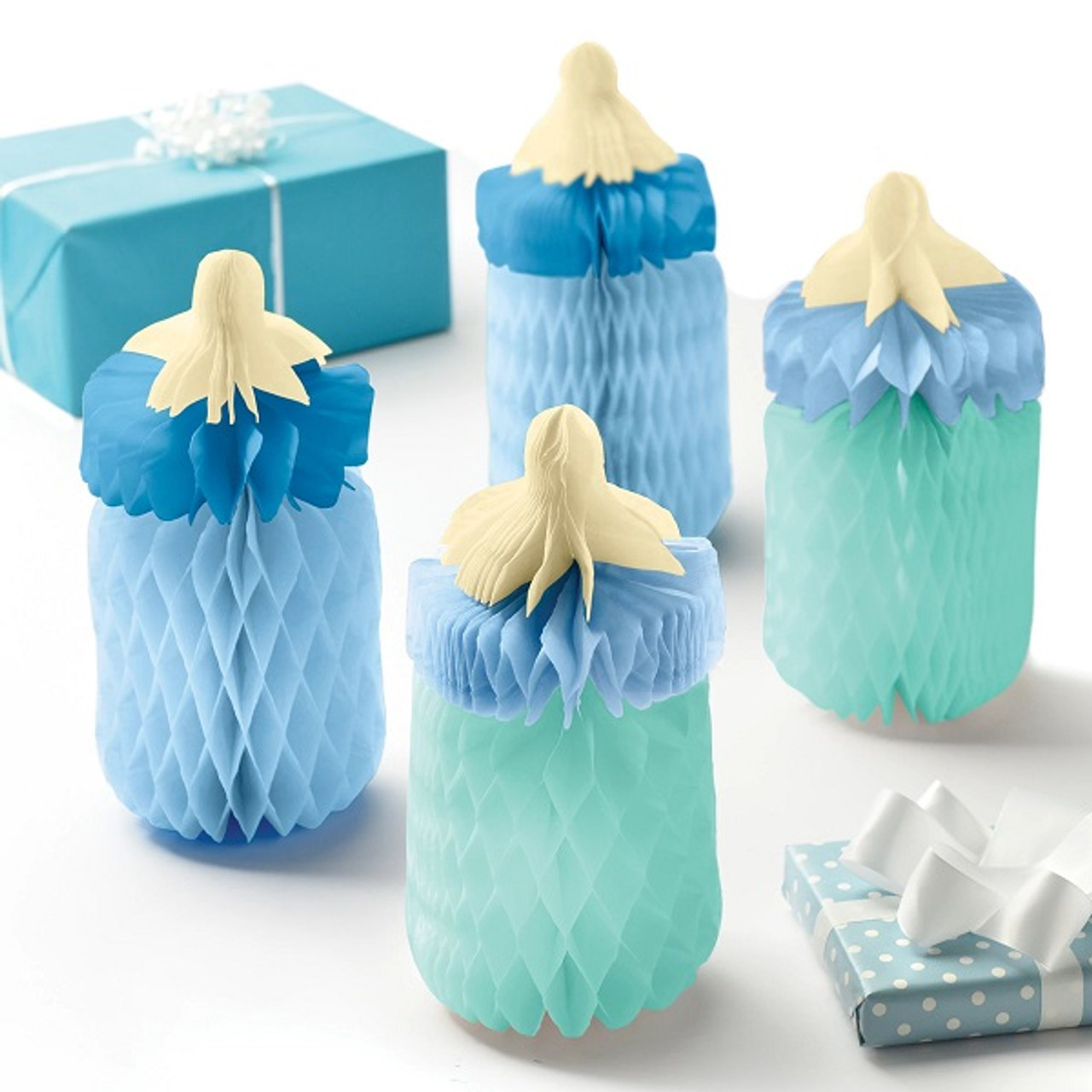 Boy Baby Shower Honeycomb Decorations - Party Time, Inc.