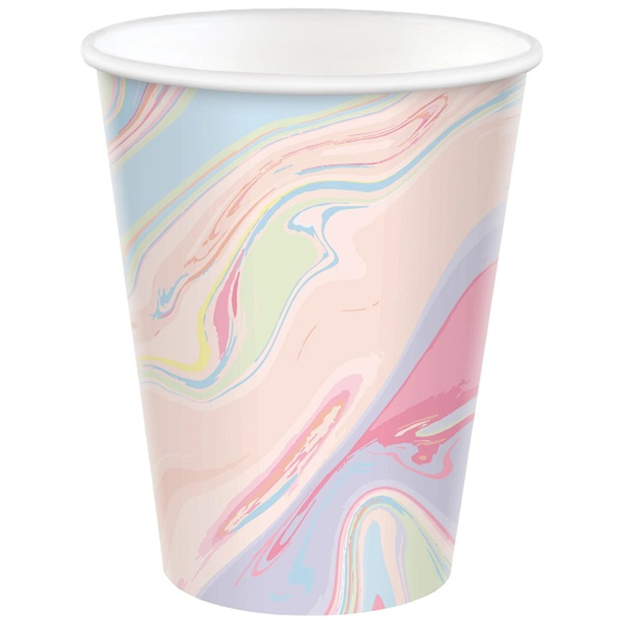 Marble Pastel Paper Cups Party Time, Inc.