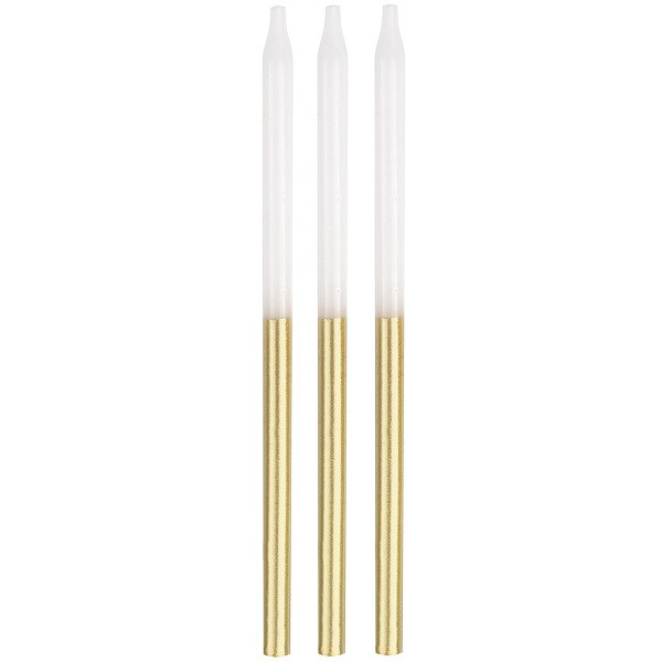 12 oz Gold Dipped Candle in Cabin Green main image 1