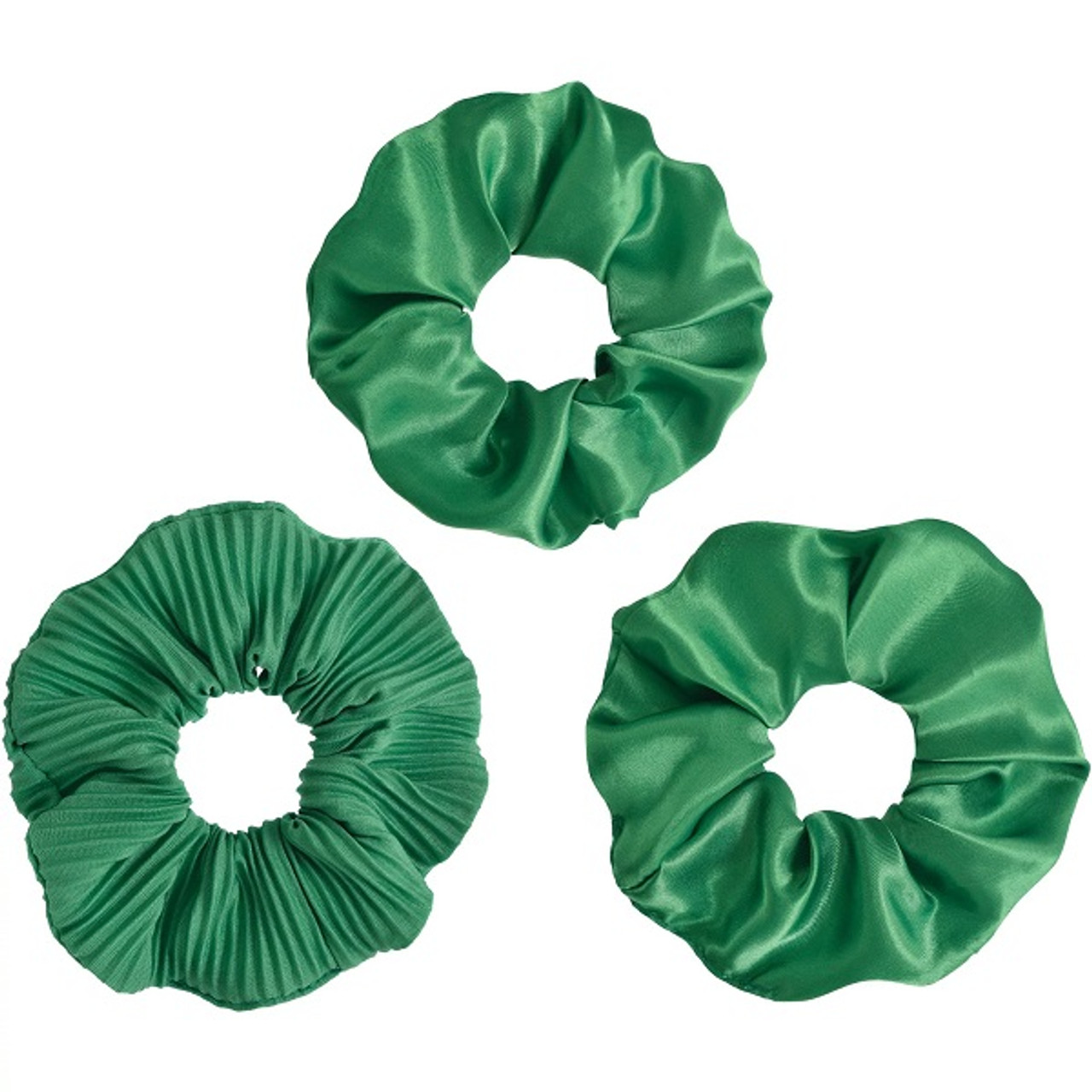 ヘアアクセサリー Hunza G SS24 Green fabric scrunchie (SCRUNCHIE LIME) Hunza G T Crinkle Lime Scrunchie | Shopbop