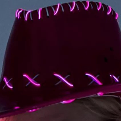 Light Up Pink Cowboy Hat