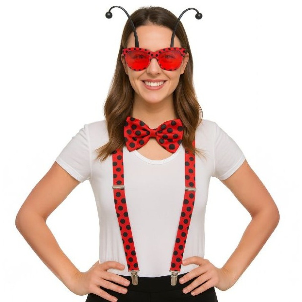 Morpho Ladybird ドットビスチェ ＆ リボン セット Ladybug Dress Up Kit