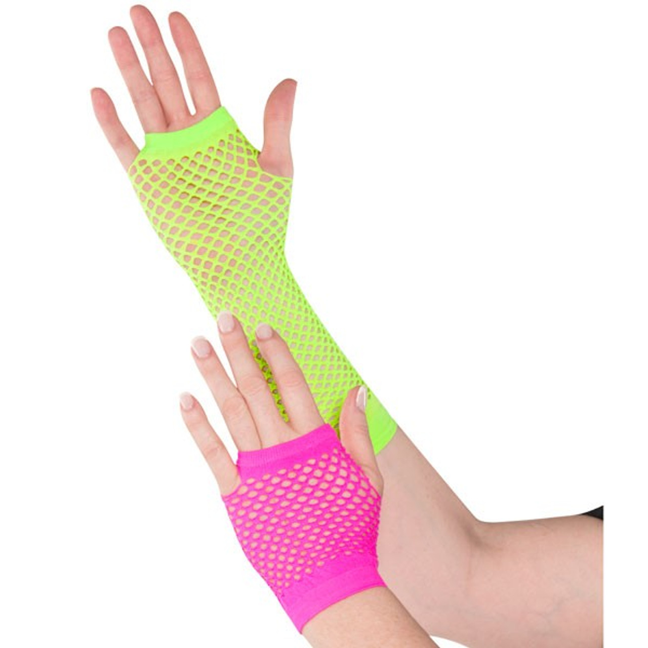 Neon Fishnet Gloves - Party Time, Inc.