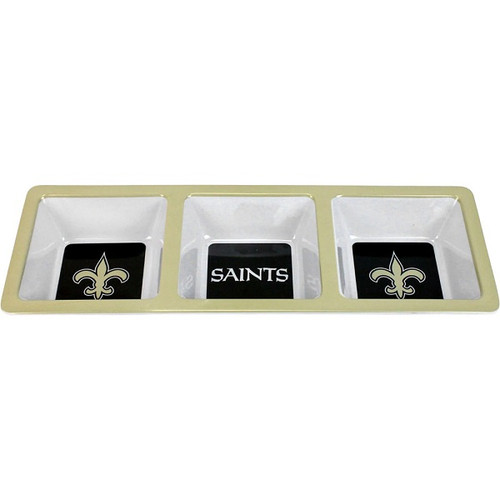 New Orleans Saints Divided Snack Tray New Orleans Saints Divided Snack Tray
