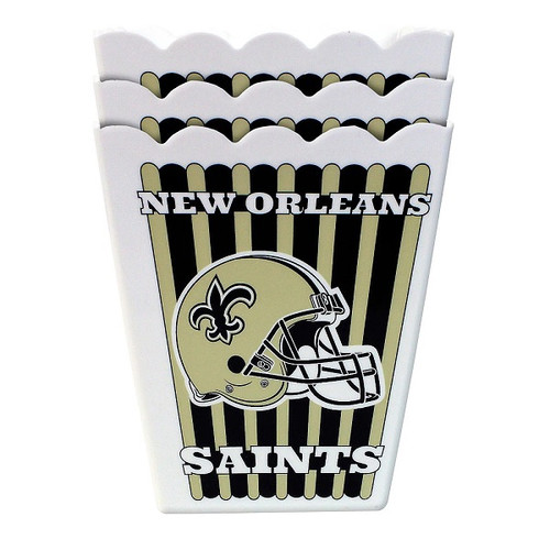 New Orleans Saints Plastic Popcorn Boxes