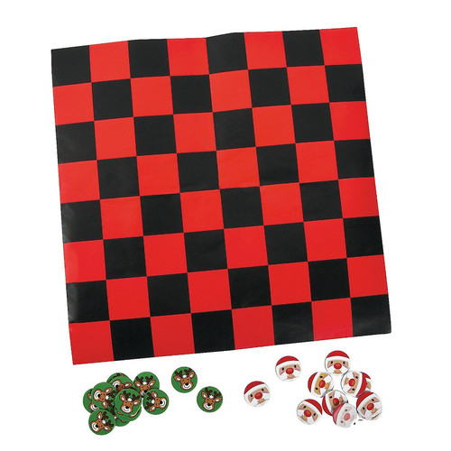 Cardboard Holiday Checkers