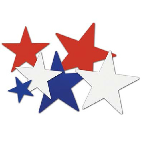 Patriotic Stars Cutout Assortment Patriotic Stars Cutout Assortment